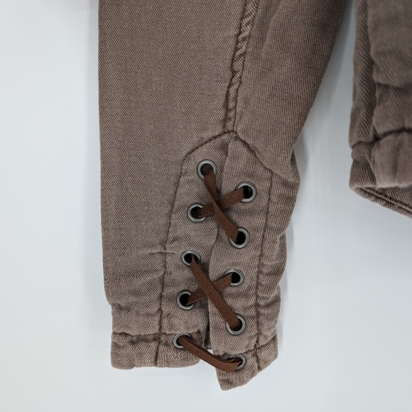 Free People Jagger Blazer Military Style Boho - Picture 7 of 10